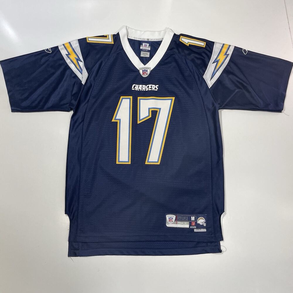 Reebok NFL San Diego Chargers #17 Philip Rivers Football Jersey Men's Sz Medium